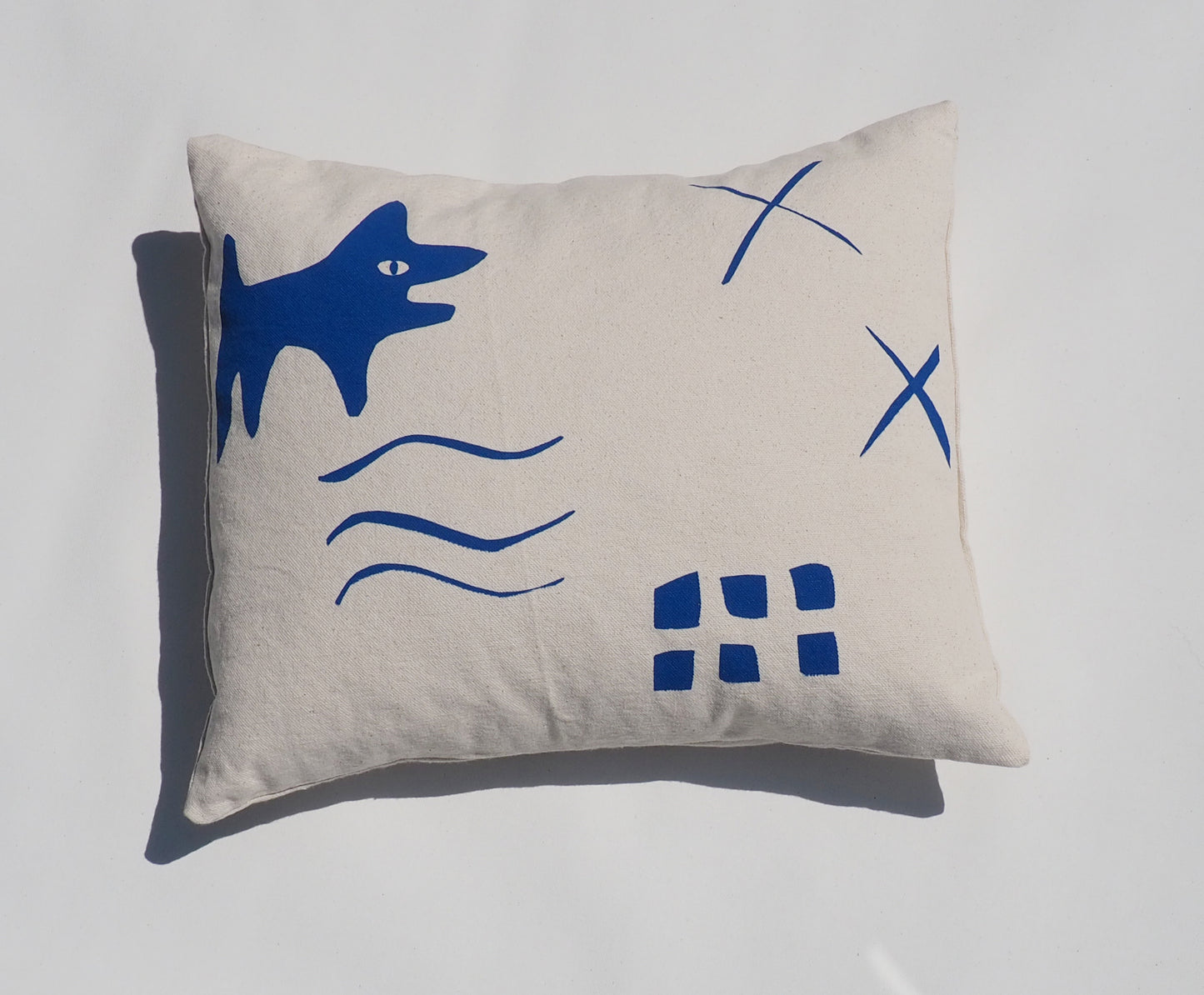 Blue Hours Canvas Pillow - Small