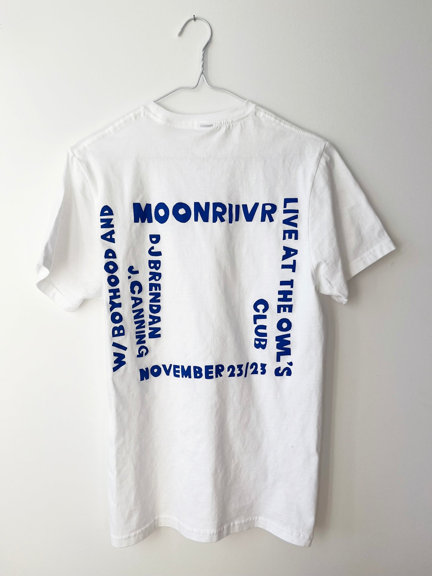 MOONRIIVR - LIMITED EDITION CONCERT TEE In Blue/White