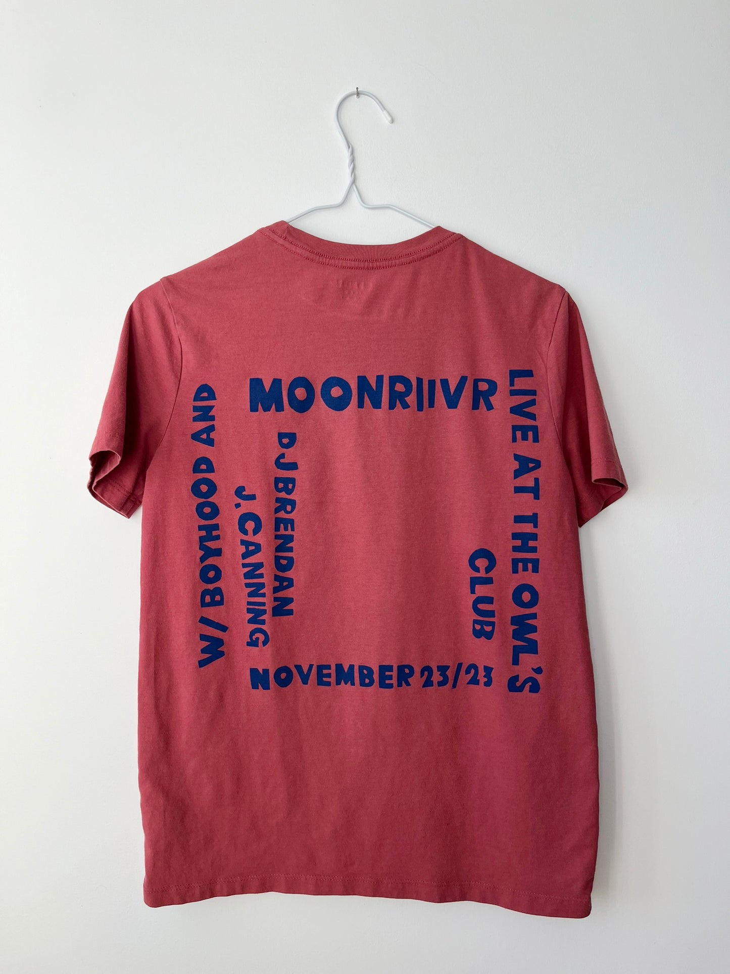 MOONRIIVR - LIMITED EDITION VINTAGE CONCERT TEE In Blue/Rose