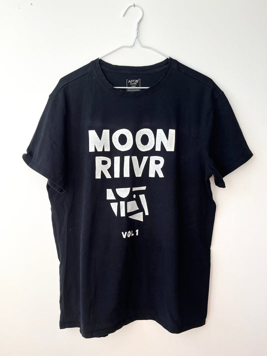 MOONRIIVR - LIMITED EDITION VINTAGE TEE In White/Black