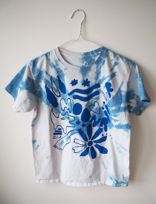 MOONRIIVR - LIMITED EDITION VINTAGE TEE In Blue/Tie Dye
